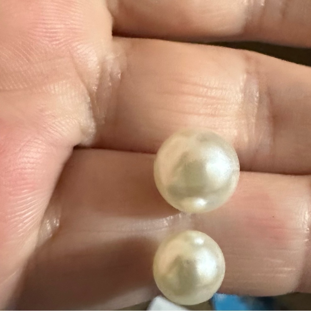 DOUBLE PEARL STERLING SILVER RING - Picture 3 of 6